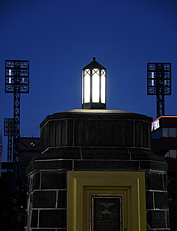 sister bridge illuminated