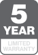 5 year logo